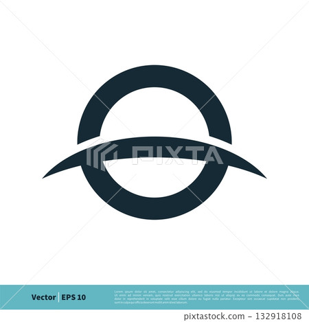 Letter O and Swoosh Icon Vector Logo Template Illustration Design. Vector EPS 10. 132918108