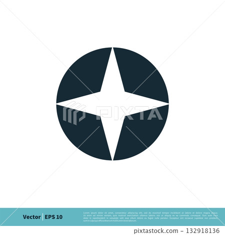 Star in Circle Icon Vector Logo Template Illustration Design. Vector EPS 10. 132918136