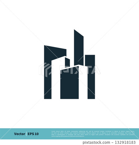 Building Town Icon Vector Logo Template Illustration Design. Vector EPS 10. Building Town Icon Vector Logo Template Illustration Design. Vector EPS 10. 132918183