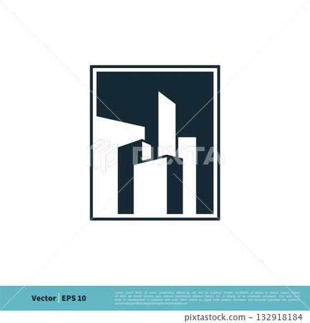 Building Town Icon Vector Logo Template Illustration Design. Vector EPS 10. Building Town Icon Vector Logo Template Illustration Design. Vector EPS 10. 132918184