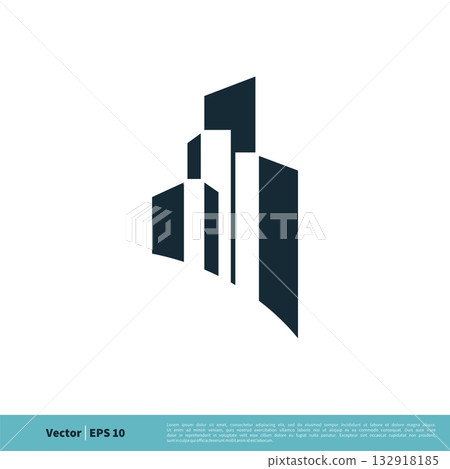Building Town Icon Vector Logo Template Illustration Design. Vector EPS 10. Building Town Icon Vector Logo Template Illustration Design. Vector EPS 10. 132918185