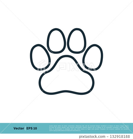 Foot Print, Paw Print Animal / Pet Icon Vector Logo Template Illustration Design. Vector EPS 10. Foot Print, Paw Print Animal / Pet Icon Vector Logo Template Illustration Design. Vector EPS 10. 132918188