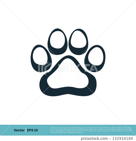 Foot Print, Paw Print Animal / Pet Icon Vector Logo Template Illustration Design. Vector EPS 10. Foot Print, Paw Print Animal / Pet Icon Vector Logo Template Illustration Design. Vector EPS 10. 132918189