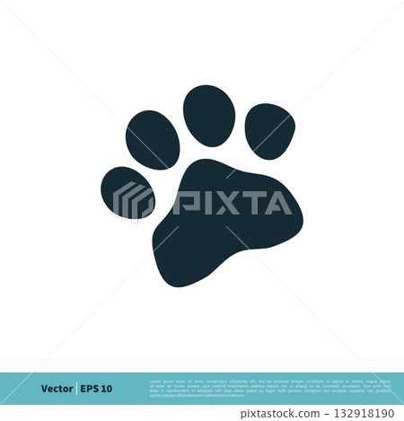 Foot Print, Paw Print Animal / Pet Icon Vector Logo Template Illustration Design. Vector EPS 10. Foot Print, Paw Print Animal / Pet Icon Vector Logo Template Illustration Design. Vector EPS 10. 132918190