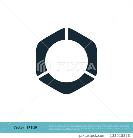 Hexagonal Shape Icon Vector Logo Template Illustration Design. Vector EPS 10. 132918258