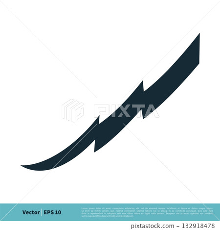 Ribbon / Thunderbolt Icon Vector Logo Template Illustration Design. Vector EPS 10. Ribbon / Thunderbolt Icon Vector Logo Template Illustration Design. Vector EPS 10. 132918478