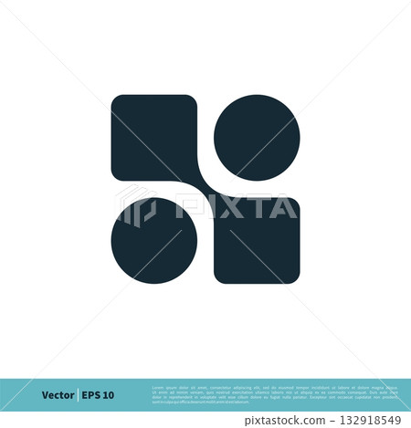 Abstract Connection Icon Vector Logo Template Illustration Design. Vector EPS 10. Abstract Connection Icon Vector Logo Template Illustration Design. Vector EPS 10. 132918549