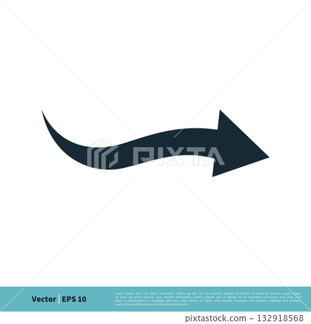 Arrow Icon Vector Logo Template Illustration Design. Vector EPS 10. 132918568