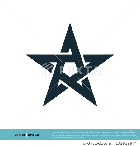 Star / Pentagonal Icon Vector Logo Template Illustration Design. Vector EPS 10. Star / Pentagonal Icon Vector Logo Template Illustration Design. Vector EPS 10. 132918674