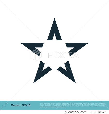 Star / Pentagonal Icon Vector Logo Template Illustration Design. Vector EPS 10. 132918678