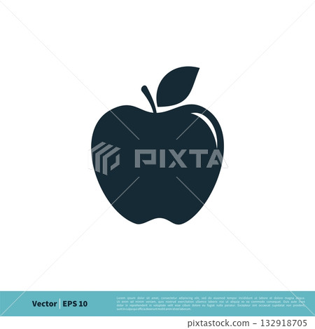 Apple Fruit Icon Vector Logo Template Illustration Design. Vector EPS 10. 132918705