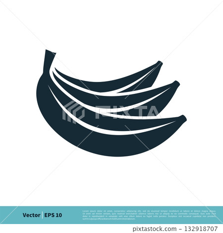 Banana Fruit Icon Vector Logo Template Illustration Design. Vector EPS 10. 132918707