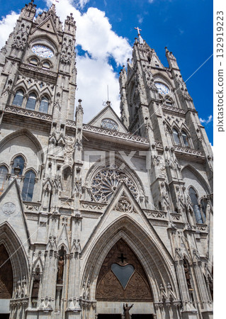Close-up view of the Basilica of the National Vow towers 132919223