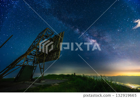 Milky Way Over Abandoned Wufenshan Weather Radar Station in Shuangxi, Taiwan. Milky Way Over Abandoned Wufenshan Weather Radar Station in Shuangxi, Taiwan. 132919665