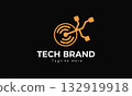 Tech Logo Design, Technology Logo, Simple Tech Logo Vector Template Design 132919918