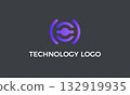 Premium vector template featuring an abstract technology logo design with an original concept 132919935