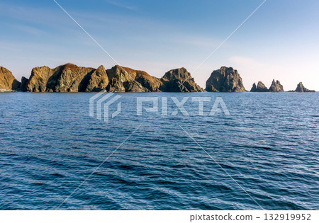 Islands in Peter the Great Bay, Russia. Vladivostok. Islands in Peter the Great Bay, Russia. Vladivostok. 132919952