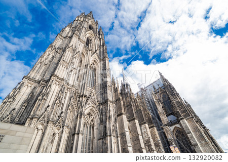 Gothic cathedral in the city center, Cologne Dome Church at Gologne Germany City. 132920082