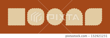 geometric, frame, vector 132921231