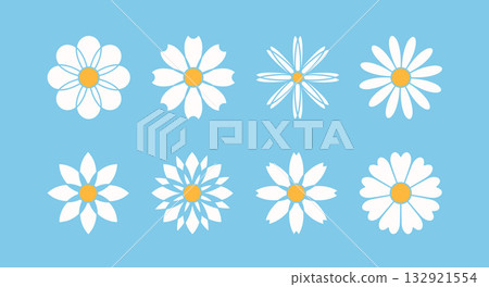 vector, gerbera, seamless 132921554