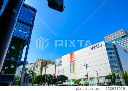福岡市中央區天神渡邊通天神十字路口附近的福岡Parco；天神地鐵站；西鐵福岡（天神）站 132921929