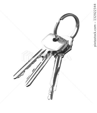 Metal Keys on Transparent Background Metal Keys on Transparent Background 132922344