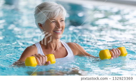 Elegant manicured nails with pink ombre design on knitted sweater sleeve 132923369