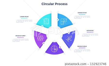 Modern Infographic Business Vector Banner Modern Infographic Business Vector Banner 132923746
