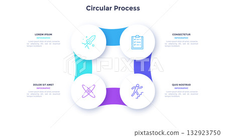 Modern Infographic Business Vector Banner Modern Infographic Business Vector Banner 132923750
