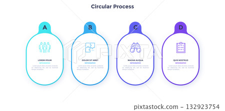 Modern Infographic Business Vector Banner 132923754