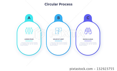 Modern Infographic Business Vector Banner 132923755