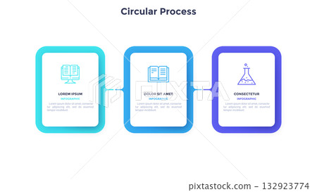 Modern Infographic Business Vector Banner 132923774