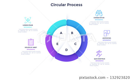 Modern Infographic Business Vector Banner Modern Infographic Business Vector Banner 132923820
