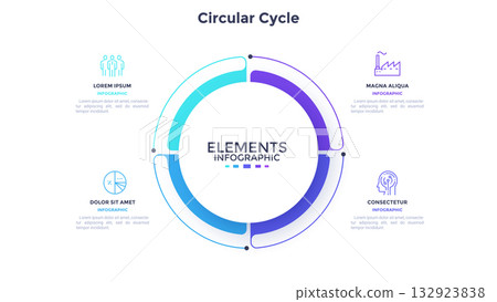 Modern Infographic Business Vector Banner Modern Infographic Business Vector Banner 132923838