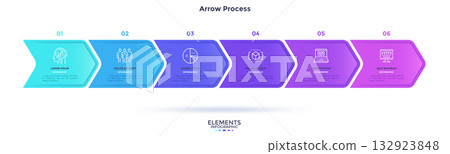 Modern Infographic Business Vector Banner 132923848