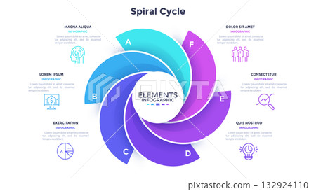 Modern Infographic Business Vector Banner Modern Infographic Business Vector Banner 132924110