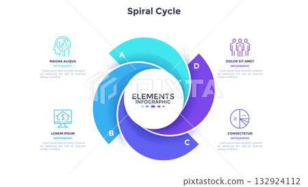 Modern Infographic Business Vector Banner Modern Infographic Business Vector Banner 132924112