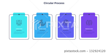 Modern Infographic Business Vector Banner Modern Infographic Business Vector Banner 132924120