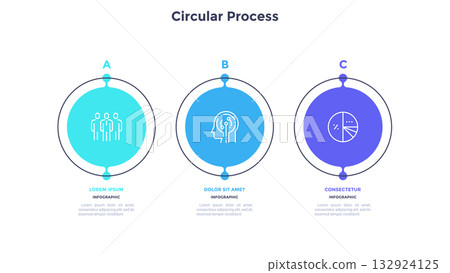 Modern Infographic Business Vector Banner Modern Infographic Business Vector Banner 132924125