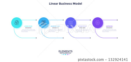 Modern Infographic Business Vector Banner 132924141