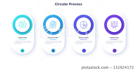 Modern Infographic Business Vector Banner Modern Infographic Business Vector Banner 132924172