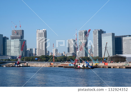 View of Shiodome from Kachidoki View of Shiodome from Kachidoki 132924352