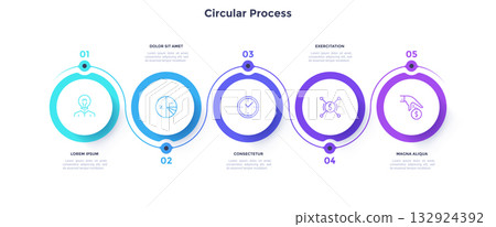 Modern Infographic Business Vector Banner Modern Infographic Business Vector Banner 132924392