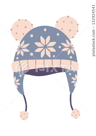 Winter hat warm headdress design 132924541