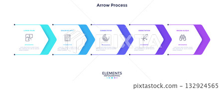 Modern Infographic Business Vector Banner Modern Infographic Business Vector Banner 132924565