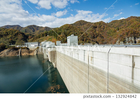 Autumn Yamba Dam Gunma Prefecture Autumn Yamba Dam Gunma Prefecture 132924842