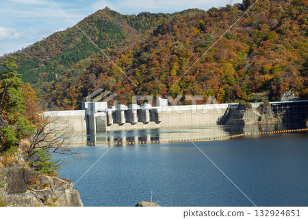 Autumn Yamba Dam Gunma Prefecture 132924851