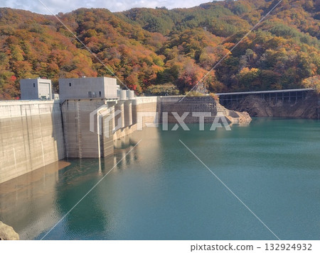 Autumn Yamba Dam Gunma Prefecture Autumn Yamba Dam Gunma Prefecture 132924932