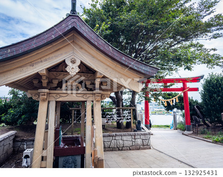 Kabushima Shrine in Hachinohe, Aomori, Japan Kabushima Shrine in Hachinohe, Aomori, Japan 132925431