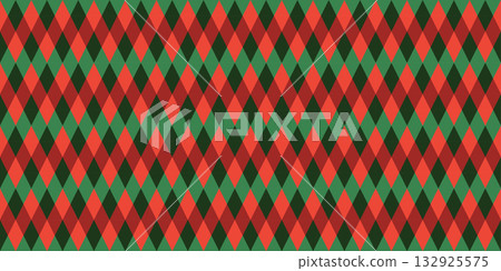 Rhombus Red Green Christmas Pattern Rhombus Red Green Christmas Pattern 132925575